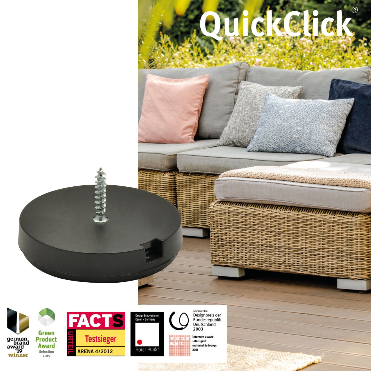 WAGNER 12tlg QuickClick Ø40 Gleiter 8074