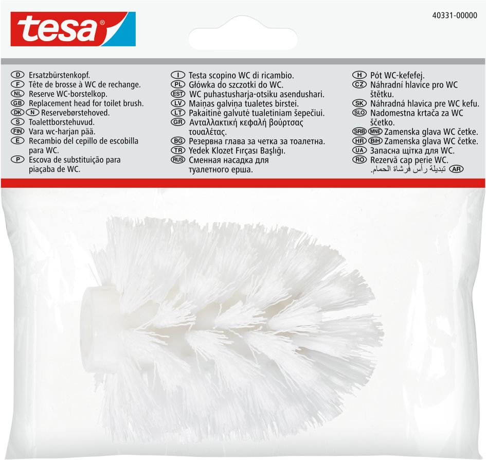 tesa® Ersatz-Toilettenbürstenkopf weiß