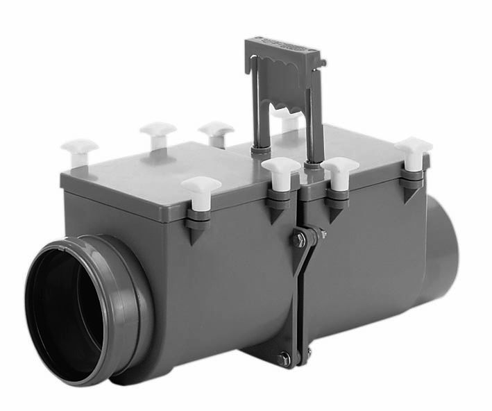 Upmann Rückstaudoppelverschluß DN 100 mm