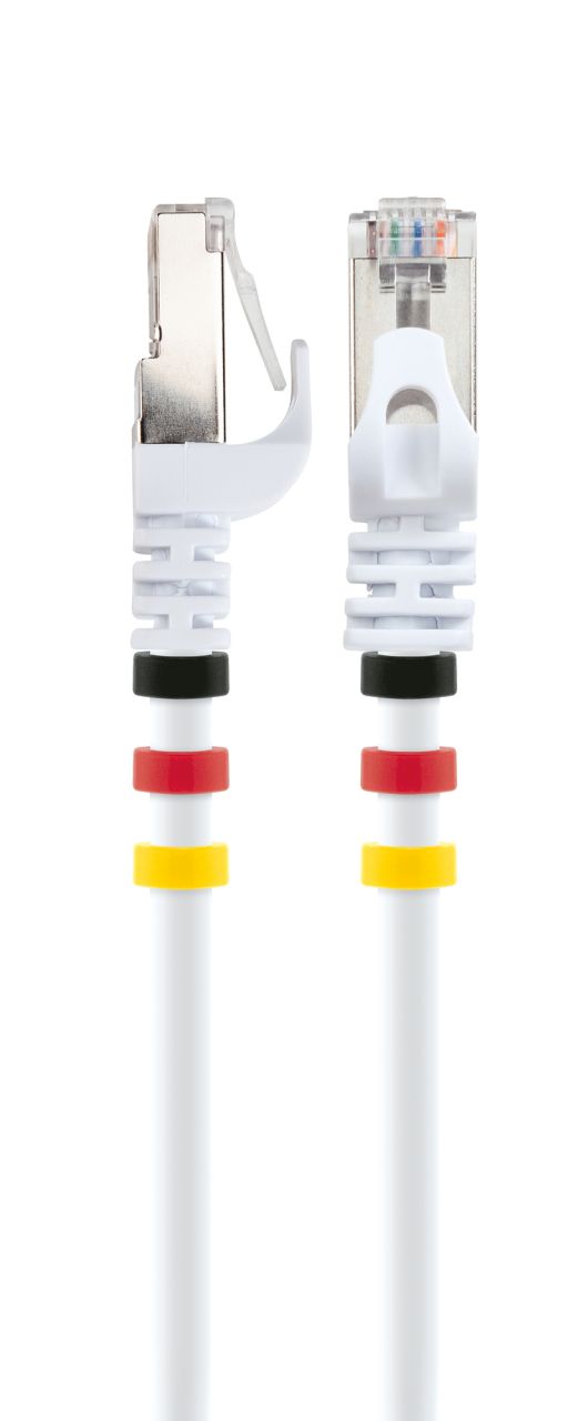 SCHWAIGER CAT7 Netzwerkkabel S/FTP, 15 m, Weiß