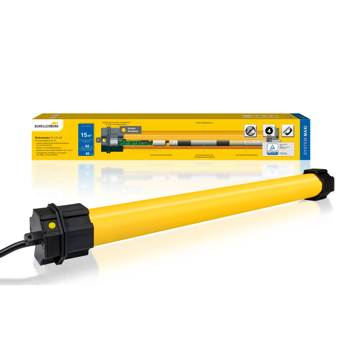 Schellenberg Rohrmotor PLUS Maxi 40 Nm