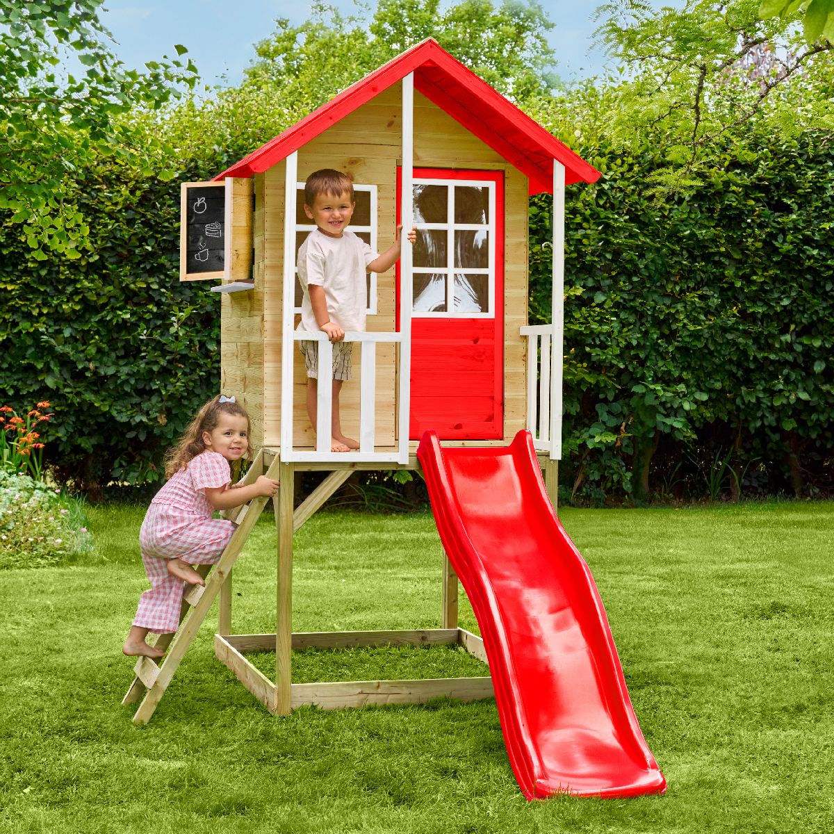 Zwerkules Spielhaus Lolla inkl. Rutsche