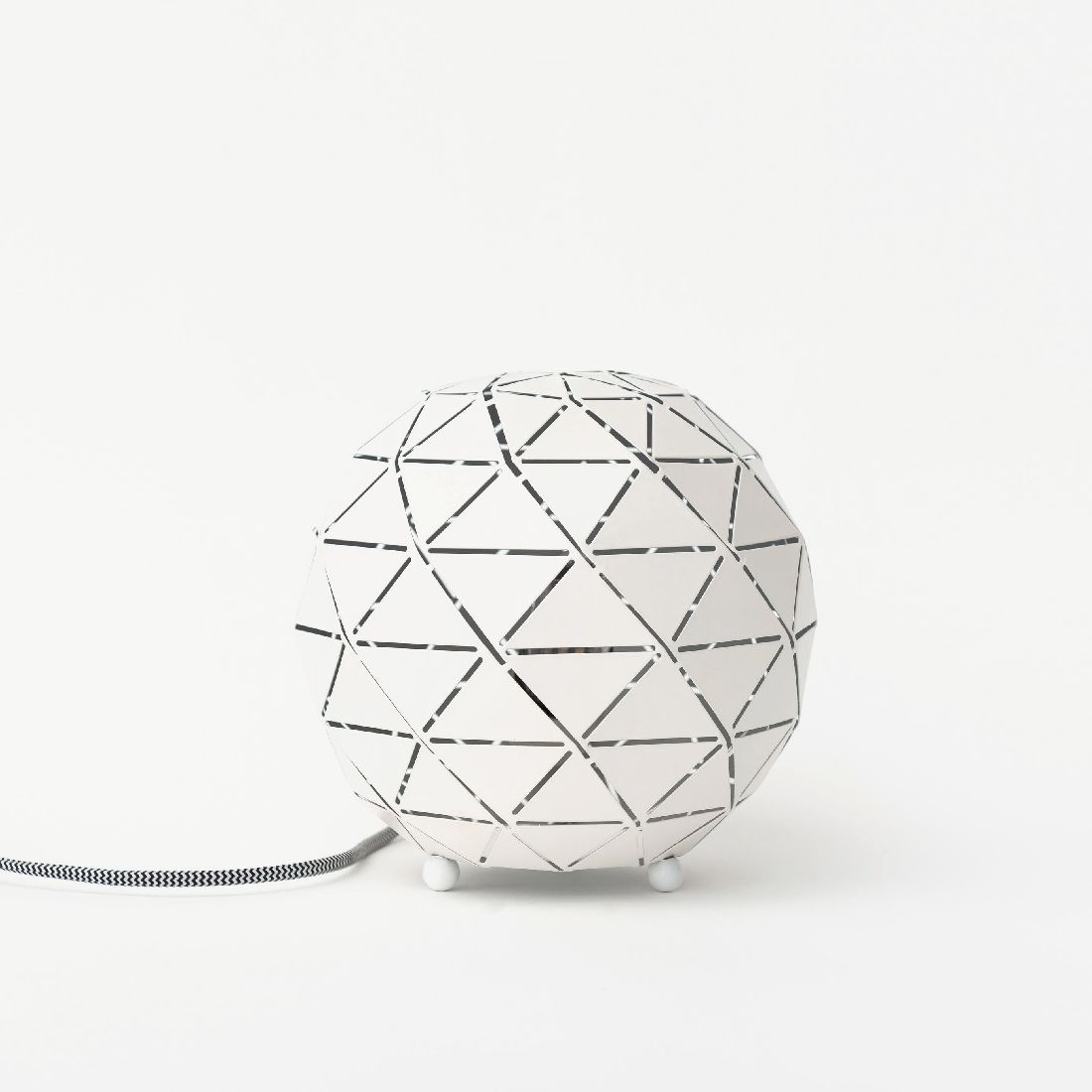 Megalight Tischleuchte Shining Flame Ball White