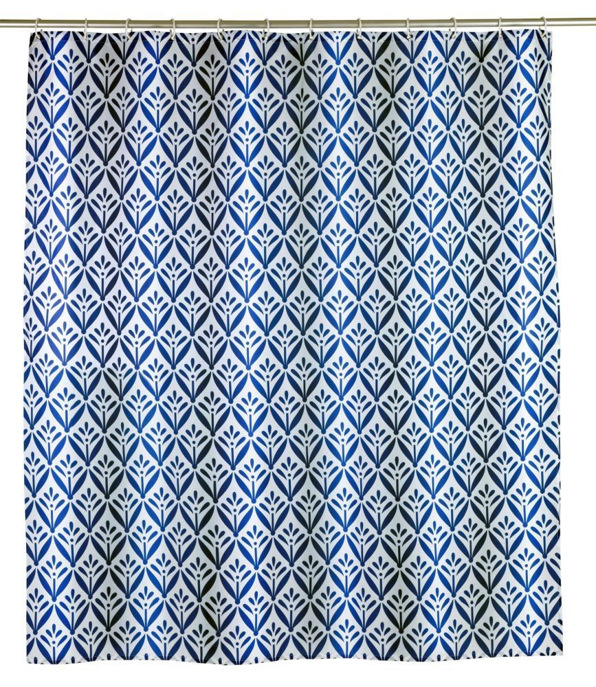 WENKO Duschvorhang Lorca, Polyester, 180 x 200 cm, waschbar