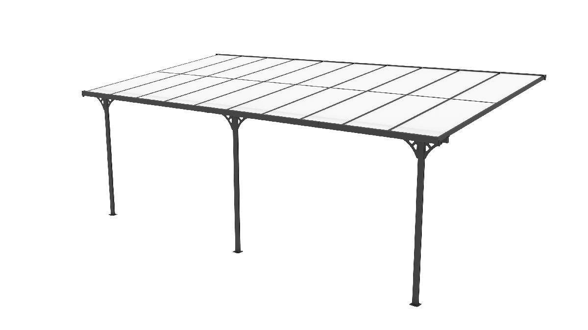 Westmann Terrassenüberdachung Bruce 617 Schwarz