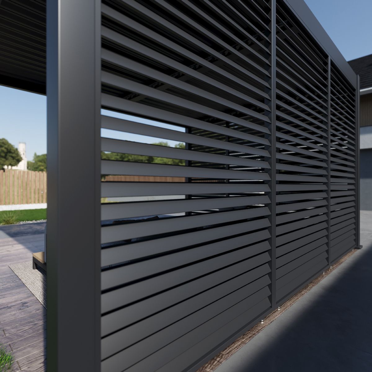 Paragon Outdoor Lamellen Sichtschutz für Pergola Grand Tuscan 10