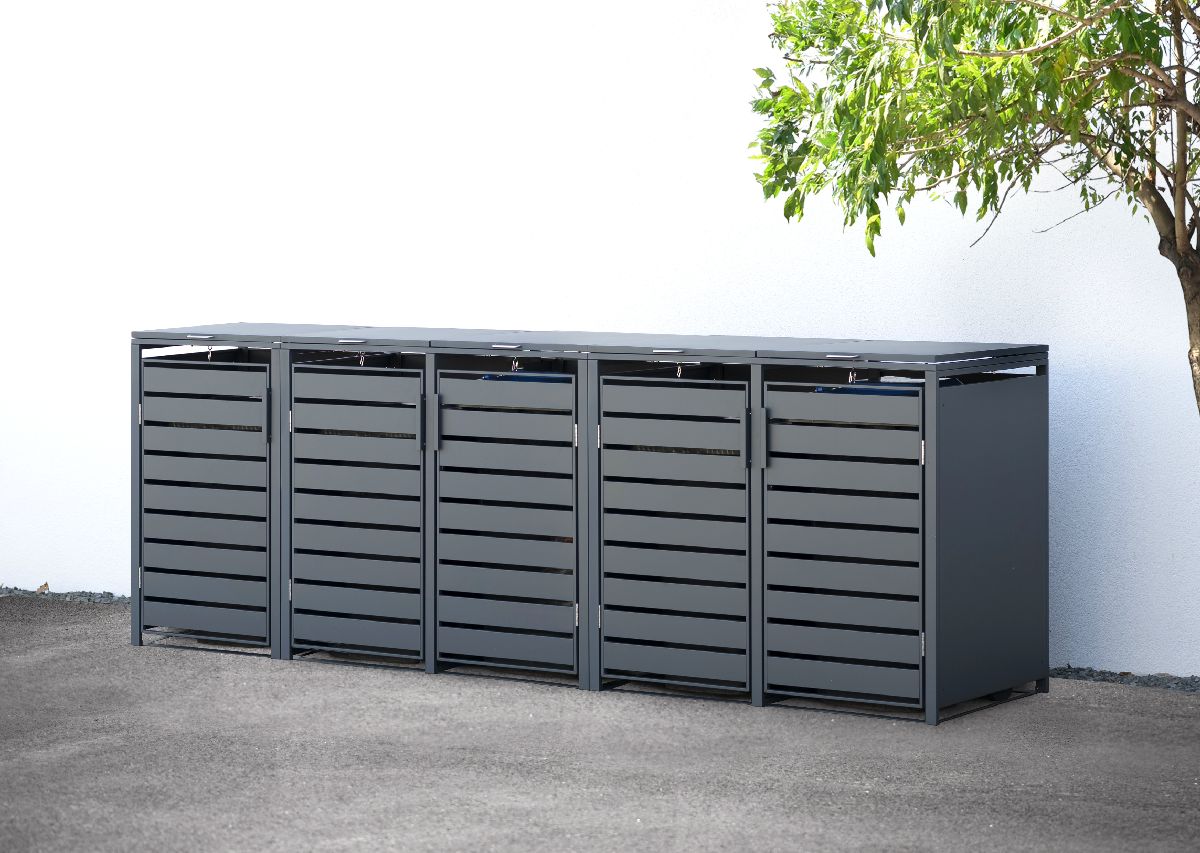 Westmann Mülltonnenbox Kubus | 5x 240 L